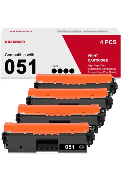 Canon 051 Canon ImageCLASS MF264dw MF269dw MF267dw MF266dn MF263dn LBP162dw LBP161dn 4LÜ PAKET ürün görseli 1
