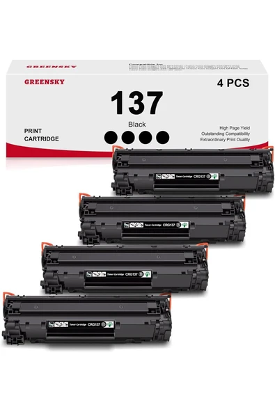 Canon Crg137 - Crg737 4 Adet MF232w MF242dw MF212w MF216n MF217w MF244dw MF247dw  MF227dw MF229dw MF236n ürün görseli 1