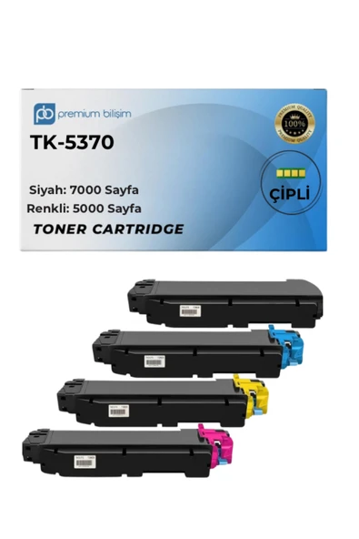 KYOCERA TK-5370 Muadil Toner Seti - Kyocera ecosys MA3500cifx MA3500cix PA3500cx ürün görseli 1