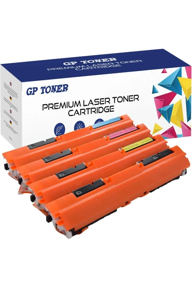 HP CE310A TONER (126A)/CF350A(130A) CANON CRG729BK SET ürün görseli 1