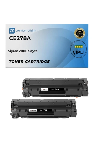 HP 278A Laserjet Pro P1606dn, M1536dnf, P1566, P1560, P1606, M1536 Muadil 2 Adet ürün görseli 1