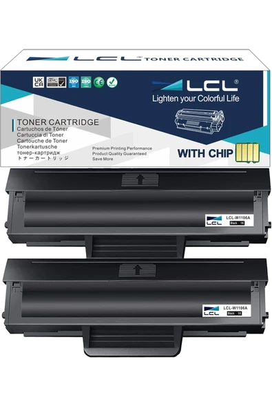 HP 106A TONER MFP135A 1106A for Laser 107a 107r 107w Laser MFP 135a 135r 135w 135wg 137fnw ÇİPLİ 2ADET ürün görseli 1