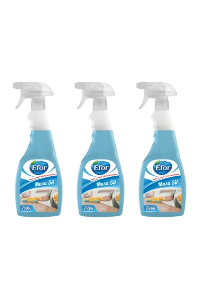 Masa Sil 750 ml 3’lü | Masa ve Genel Yüzey Temizleyici Sprey ürün görseli 1