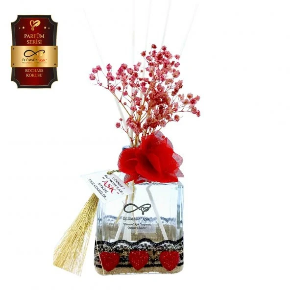 Aşk-ı Sermest Toptan Ölümsüz Aşk Parfüm Serisi Rochass Kokulu 200 ml küp Şişe Bambu Çubuklu Ortam Kokusu Reed Diffuser Oda Kokusu ürün görseli 1