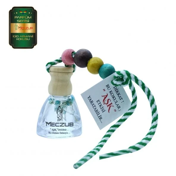 Aşk-ı Sermest Toptan Meczub Parfüm Serisi Gioo Armanii Kokulu 10 x 10 ml Üçgen Şişe Oto Kokusu ürün görseli 1
