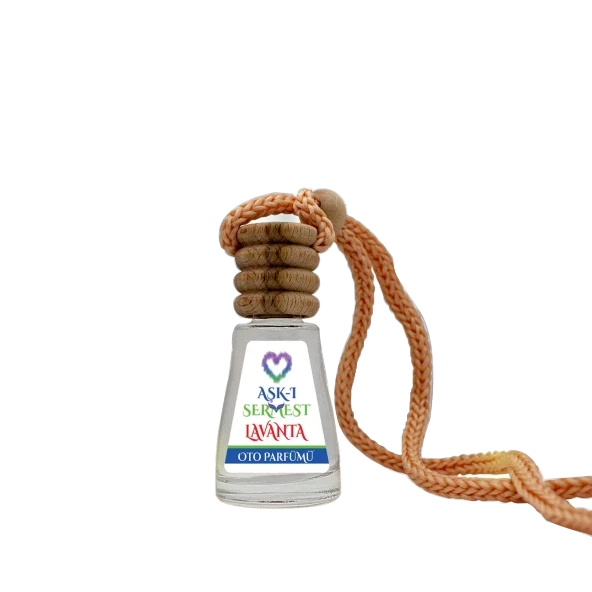 Aşk-ı Sermest Toptan Lavanta Oto / Araç Kokusu Piramit Şişe, 12 mL, 10 Adet ürün görseli 1