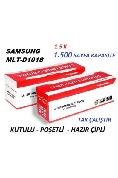 OEM Samsung Mlt D101s 1.5k 1500 Sayfa Yazıcı Muadil Toner Çipli Ml-2160 2165 Scx-3400 3405 Sf-760 ürün görseli 1