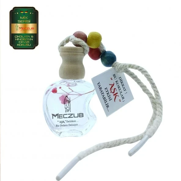 Aşk-ı Sermest Toptan Meczub Mix Serisi Çikolata & Hindistan Cevizi Kokulu 10 x 12 ml Elma Şişe Oto Kokusu ürün görseli 1