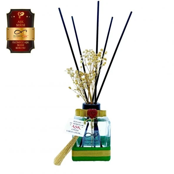 Aşk-ı Sermest Toptan Ölümsüz Aşk Aşk Serisi Ölümsüz Aşk İxiri Kokulu 5 x 120 ml küp Şişe Bambu Çubuklu Ortam Kokusu Reed Diffuser Oda Kokusu ürün görseli 1