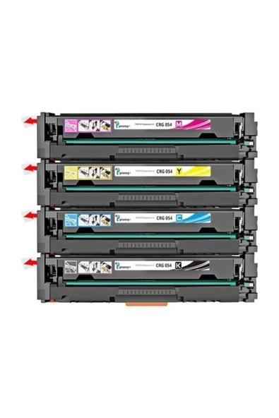 Canon i-Sensys MF645CX CRG054 CMYK 4 Renk Muadil Toner Seti ürün görseli 1