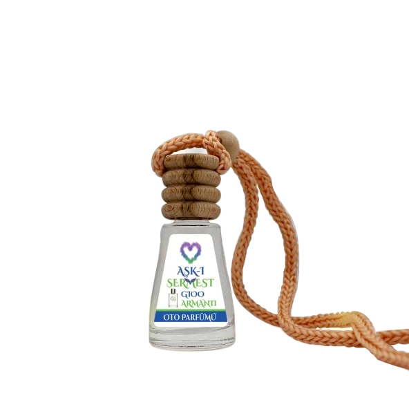 Aşk-ı Sermest Toptan Gioo Armanti Oto / Araç Kokusu Piramit Şişe, 12 mL, 10 Adet ürün görseli 1