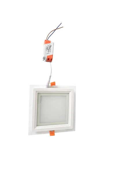 Ookayled 12W KARE CAM PANEL BEYAZ RENK ürün görseli 1