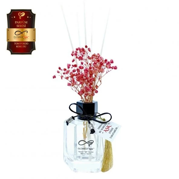 Aşk-ı Sermest Toptan Ölümsüz Aşk Parfüm Serisi Tomm Fordd Kokulu 5 x 120 ml Köşeli Şişe Bambu Çubuklu Ortam Kokusu Reed Diffuser Oda Kokusu ürün görseli 1