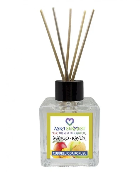 Aşk-ı Sermest Toptan Sexyy Grafitti Çiçek Aromalı Bambu Çubuklu Oda Kokusu Reed Diffuser Ortam Kokusu Parfüm,  Küp Şişe,  200 mL, 3 Ad ürün görseli 1