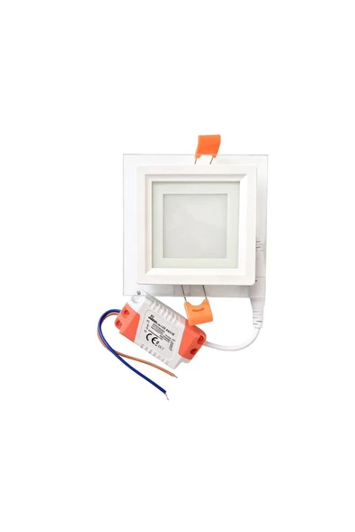 Ookayled 6W KARE CAM PANEL BEYAZ RENK ürün görseli 1