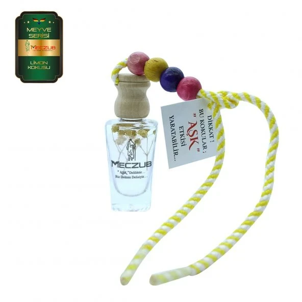 Aşk-ı Sermest Toptan Meczub Meyve Serisi Limon Kokulu 10 x 12 ml Heybet Şişe Oto Kokusu ürün görseli 1