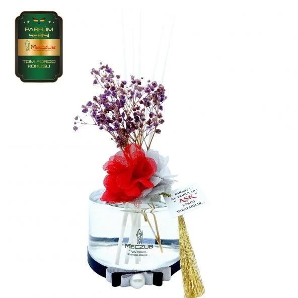 Aşk-ı Sermest Toptan Meczub Parfüm Serisi Tomm Fordd Kokulu 5 x 200 ml Silindir Şişe Bambu Çubuklu Ortam Kokusu Reed Diffuser Oda Kokusu ürün görseli 1