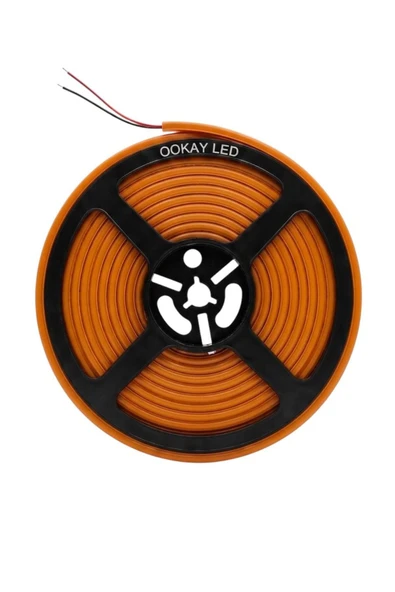 Ookayled 12V TURUNCU NEON LED 5 METRE ürün görseli 1