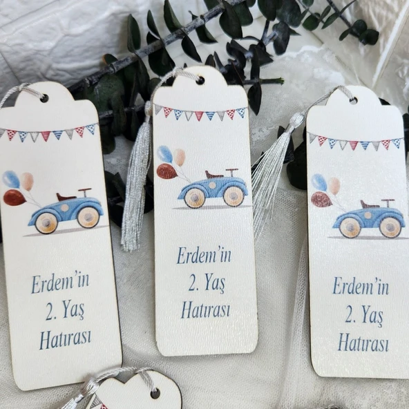 Ahşpa Kitap Ayracı Bebek Doğum Hediyesi Yeni Doğan Hediyelik Doğum Günü(30 Adet) ürün görseli 1