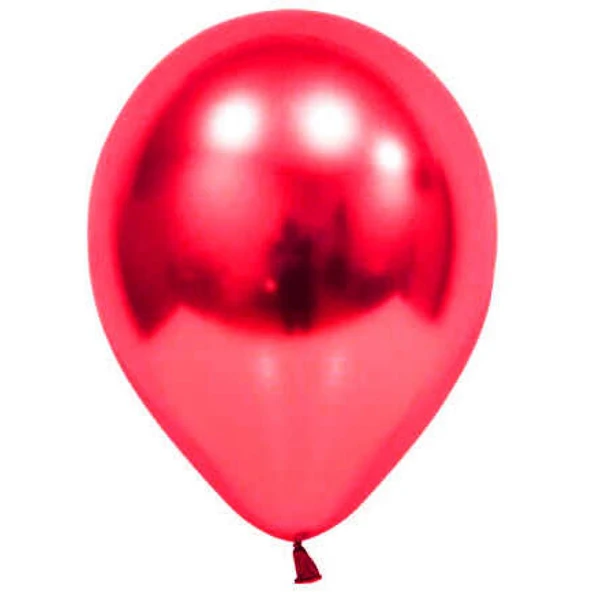 Balon Krom Parlak 12 inç Kırmızı Pk10 ürün görseli 1