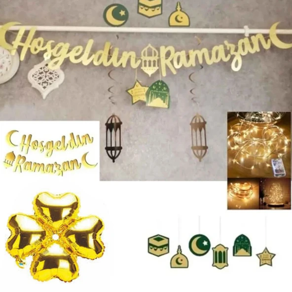 Hoşgeldin Ramazan Süsleri Ledli 11 Ayın Sultanı Süsü Ramazan Ev Süsleme ürün görseli 1