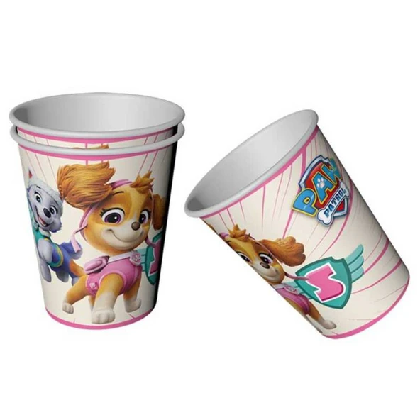 Paw Patrol Skye Karton Bardak 8'lı ürün görseli 1