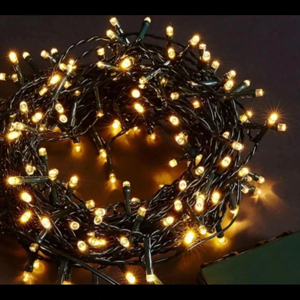10 M 100 Led Boncuk Lamba Gün Işığı Siyah Kablo MZ-18-4 ürün görseli 1