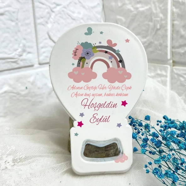 Yenidoğan Açacak Magnet Hediyelik Gökkuşağı Soft Renkler(15 Adet) ürün görseli 1