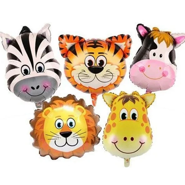 5 Li Safari Folyo Balon Set ürün görseli 1