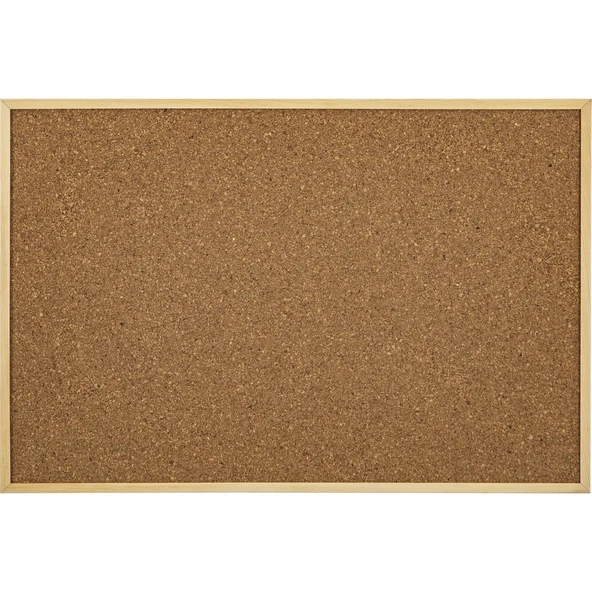 45x60 Ahşap Çerçeveli Mantar Pano ürün görseli 1