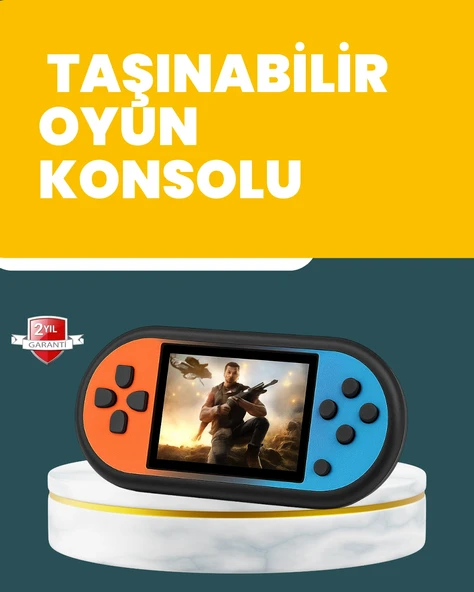 520 Oyunlu Mini Oyun Konsolu Hd Lcd Ekranlı ürün görseli 1