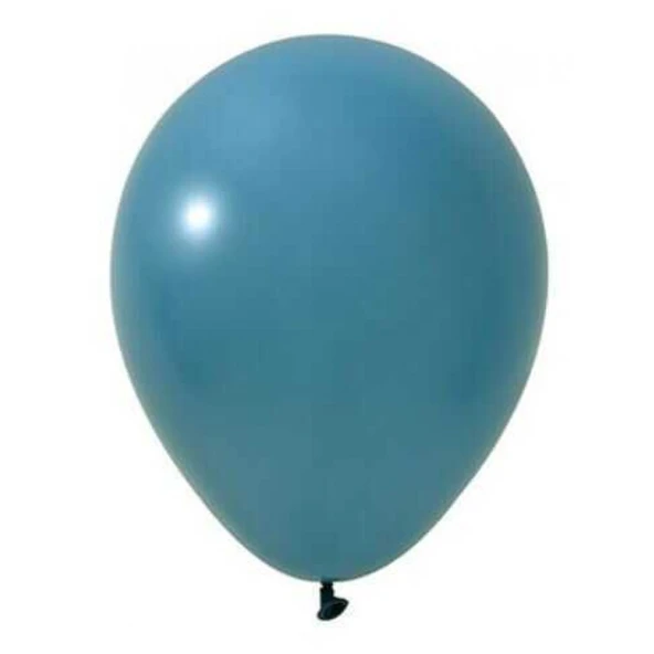 Balon Düz 12 inç Okyanus Mavi 100'lü Yeni ürün görseli 1