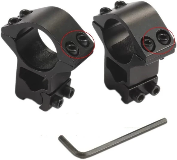 25.4mm dürbün için 11mm YÜKSEK Havalı  / Av tüfeği Ayağı ürün görseli 1