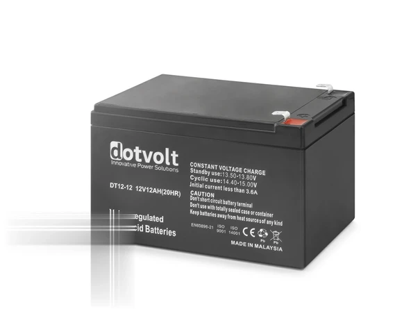 12V 12Ah Kuru Tip Akü DT12-12 ürün görseli 1