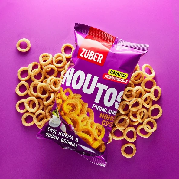 Züber Noutos Fırın Nohut Cipsi 55 Gr Ekşi Krema ve Soğan ürün görseli 1