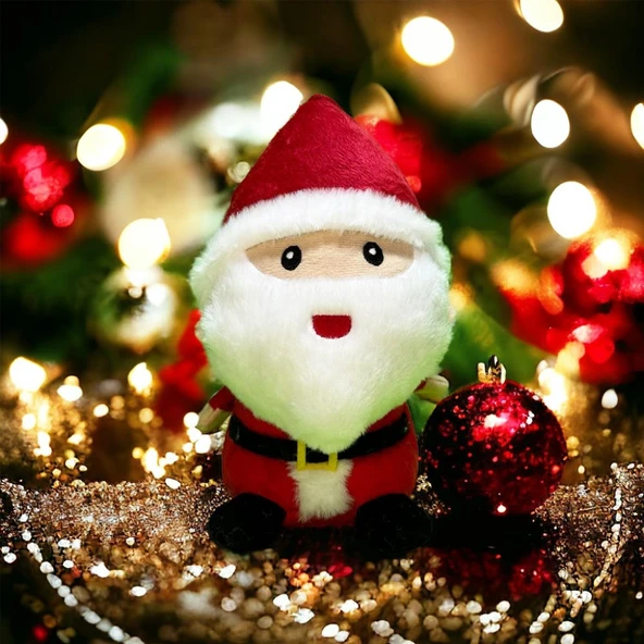 Yılbaşı Hediyesi, Yılbaşı Süsü Peluş Noel Baba 25 cm ürün görseli 1