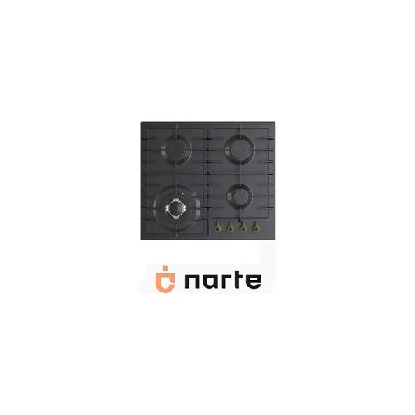 Narte CR50060B Rustik Ankastre Ocak, Antrasit Renk, 60 cm ürün görseli 1