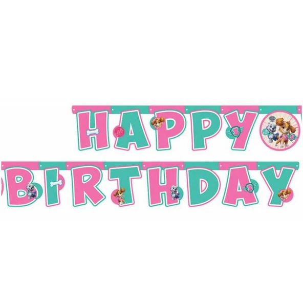 Paw Patrol Skye Happy Bırthday Yazı ürün görseli 1