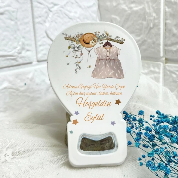 Yenidoğan Açacak Magnet Hediyelik Elbiseli Soft Renkler(15 Adet) ürün görseli 1
