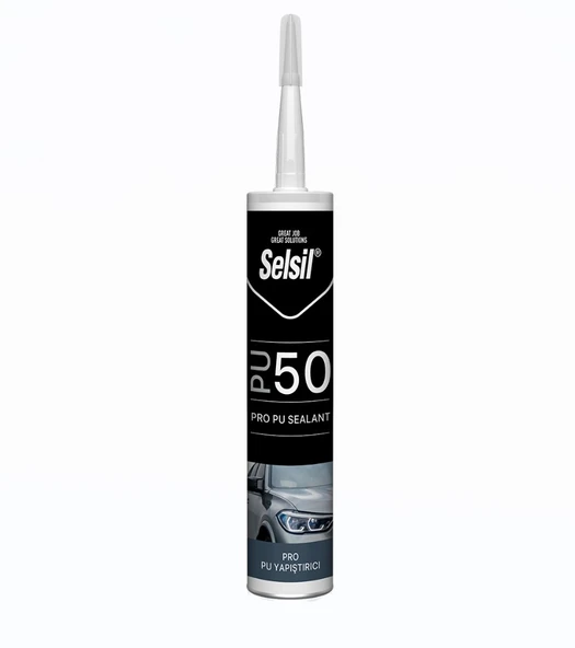 Selsil PU 50 Pro Mastik 280 ml - Siyah Renk ürün görseli 1