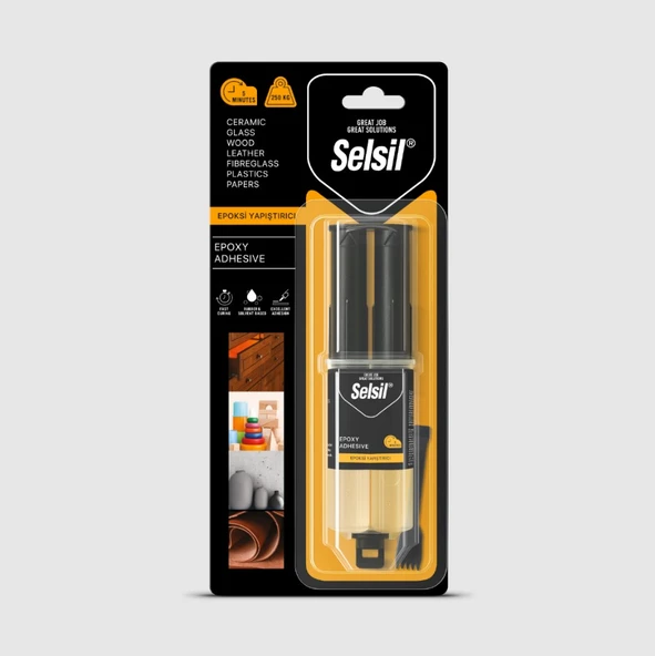 Selsil Şırınga Epoksi Yapıştırıcı Şeffaf - 28 g ürün görseli 1