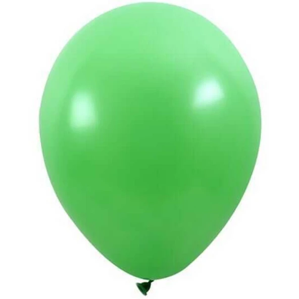 Balon Düz 12 inç Çimen Yeşili 100'lü Yeni ürün görseli 1