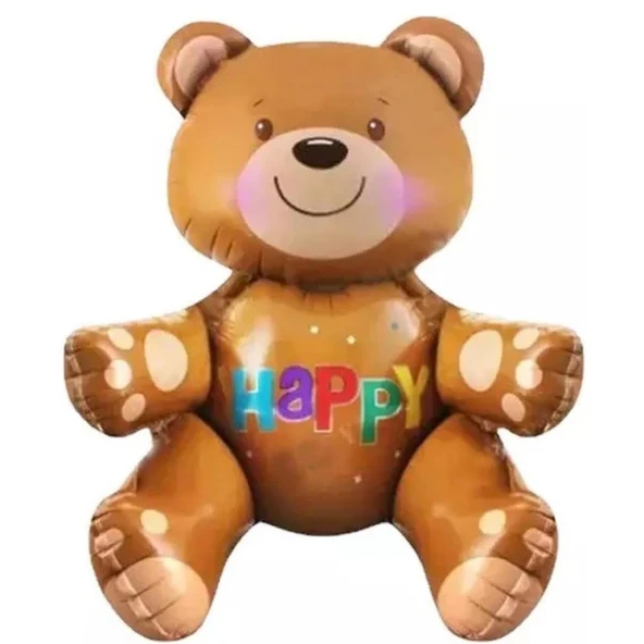 Oturan Ayı Folyo Balon 77x70 cm ürün görseli 1