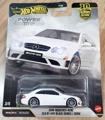 HOT WHEELS Premium - Power Trip - 2008 Mercedes-Benz CLK 63 AMG Black Series ürün görseli 1