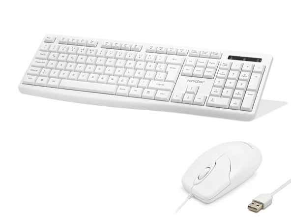 Klavye Ve Mouse Seti - Beyaz KM8519 ürün görseli 1