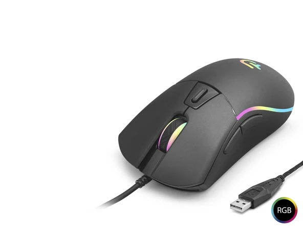 G902 Gaming Mouse 3600 Dpi 6 Tuş 1000 Hz Rgb - Siyah ürün görseli 1