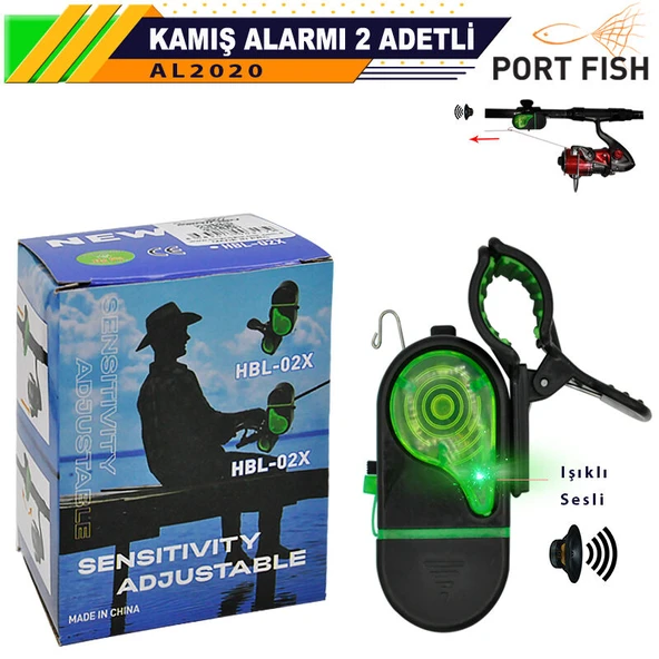 Kamış Alarmı Işıklı ve Sesli Uyarı 2 Adet ürün görseli 1