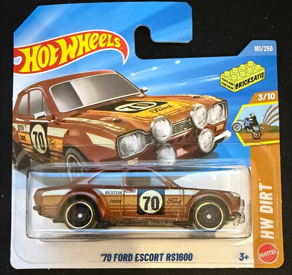 Hot Wheels Tekli Arabalar '70 Ford EScort RS1600 JJK08 (Dirt) ürün görseli 1