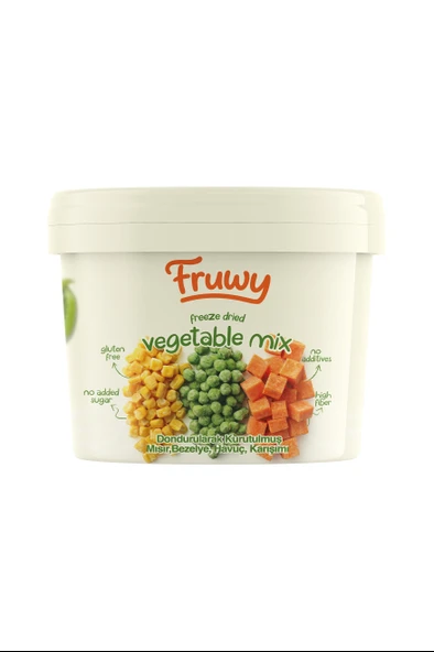 Freeze Dried Sebze Mix Kova (Dondurularak Kurutulmuş Sebze Mix) ürün görseli 1