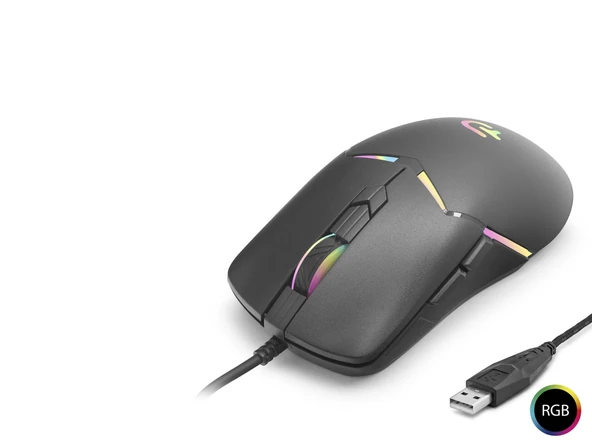 G602 Gaming Mouse 7200 Dpi 6 Tuş 1000 Hz Rgb - Siyah ürün görseli 1